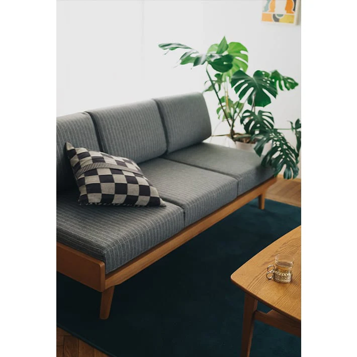 ALBERO(アルベロ)　カバーリングソファ 3シーター チークカラー - Image 60