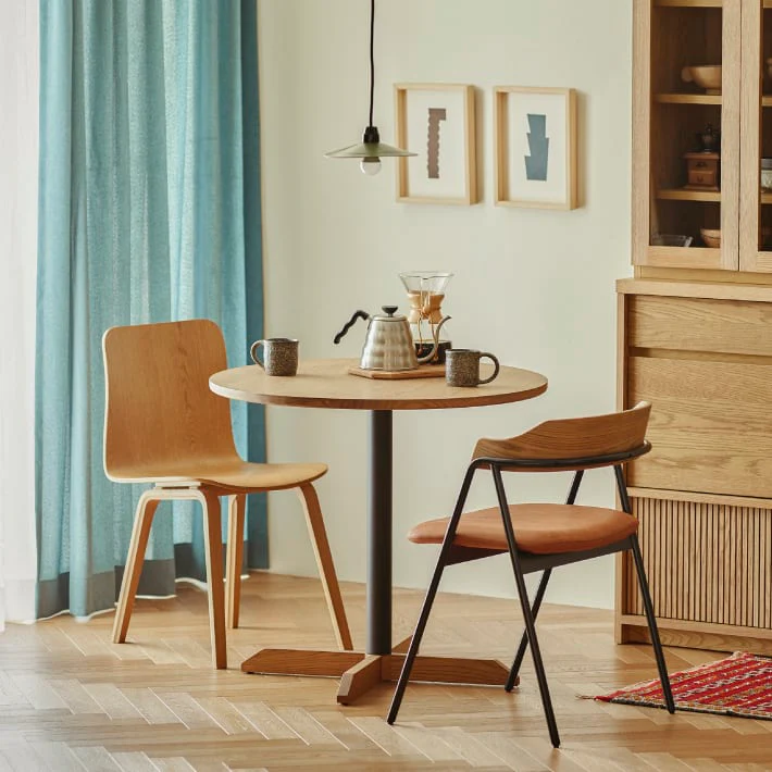 LENKI(レンキ)　ラウンドテーブル Φ800　ブラウン - Image 4
