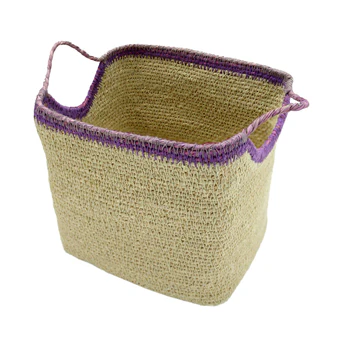 SEAGRASS STACKING BASKET SQUARE