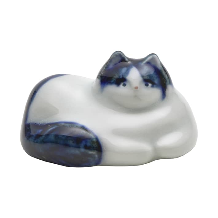 猫箸置き じろり 青 - Image 2