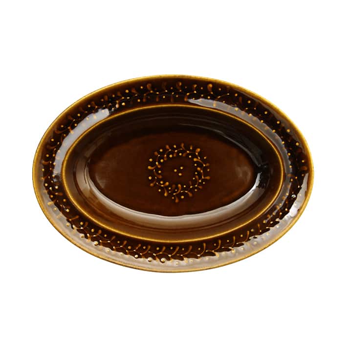 DAYS OF KURAWANKA スリップウェア OVAL PLATE - Image 2